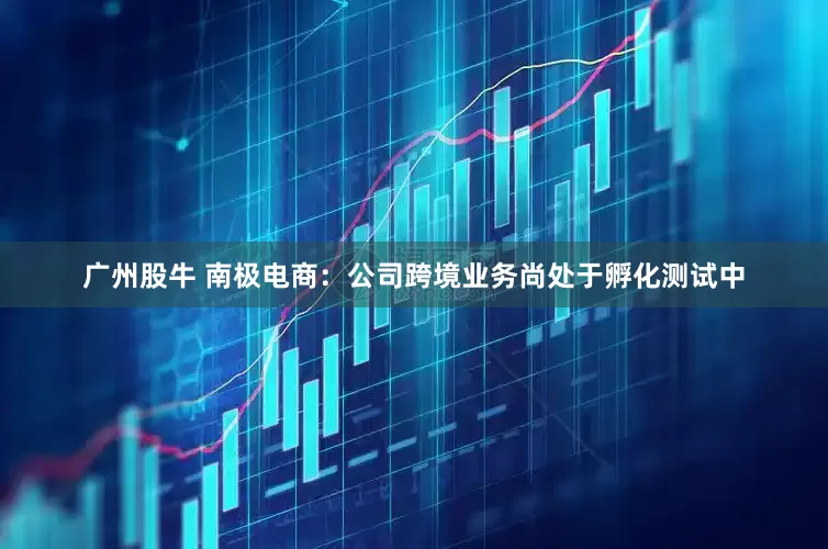 广州股牛 南极电商：公司跨境业务尚处于孵化测试中